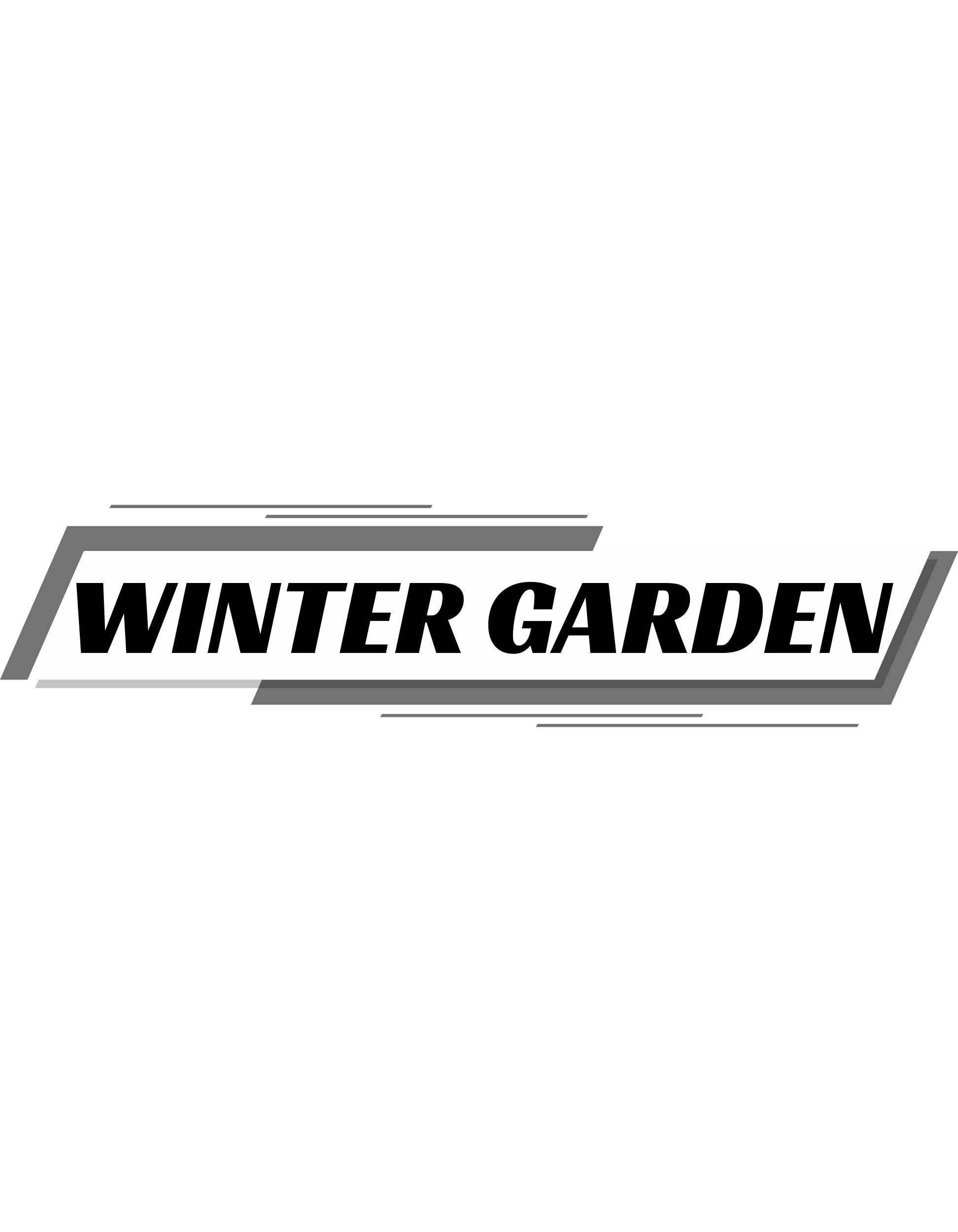 **Winter Garden Racing Stripe