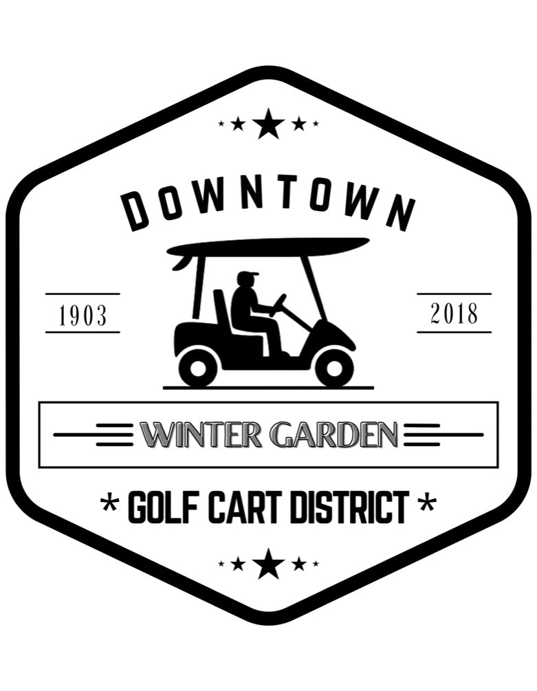 **Golf Cart District Downtown WG (Hex Logo)
