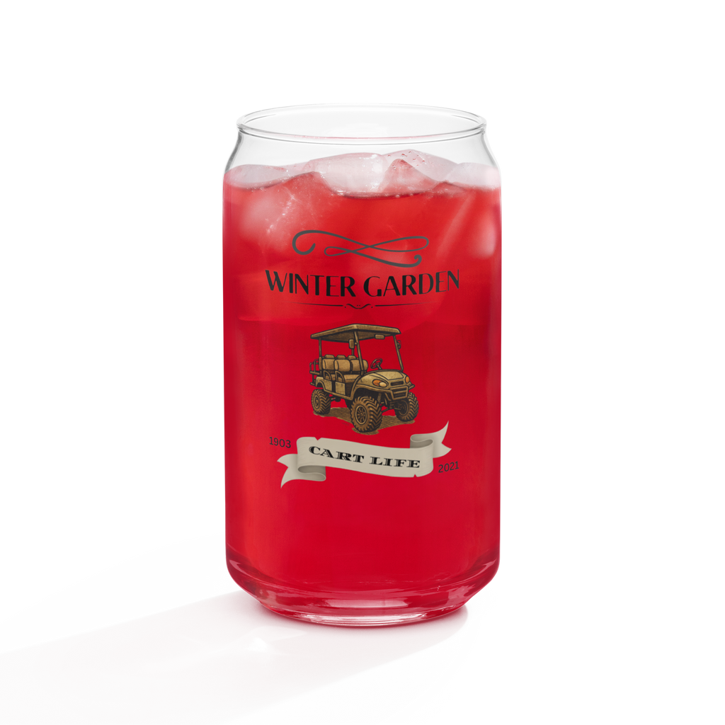 DTWG Vintage Cart Life - Can-shaped glass