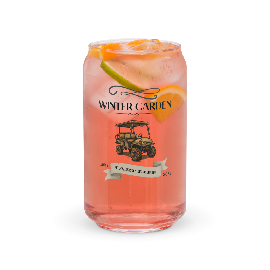 DTWG Vintage Cart Life - Can-shaped glass