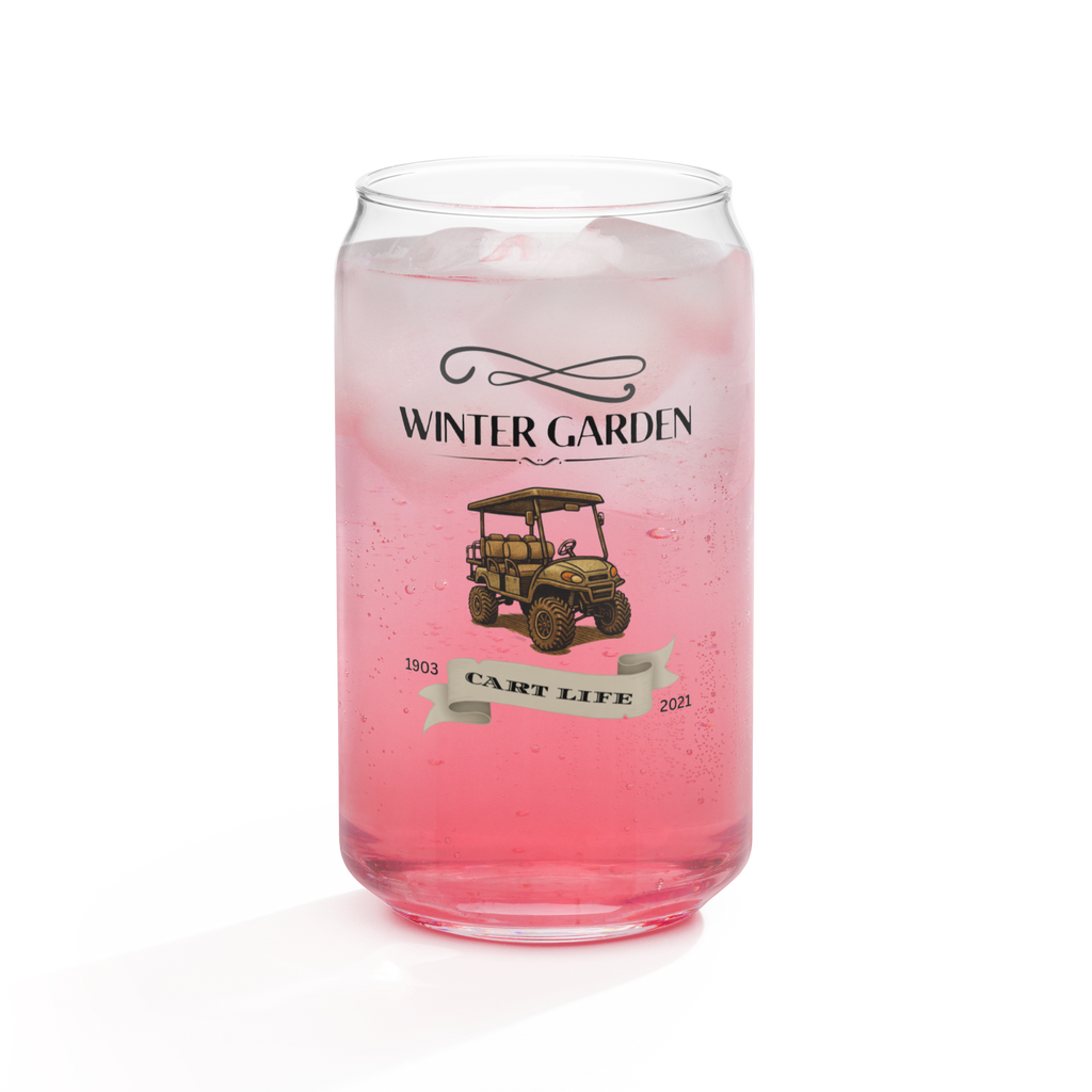 DTWG Vintage Cart Life - Can-shaped glass
