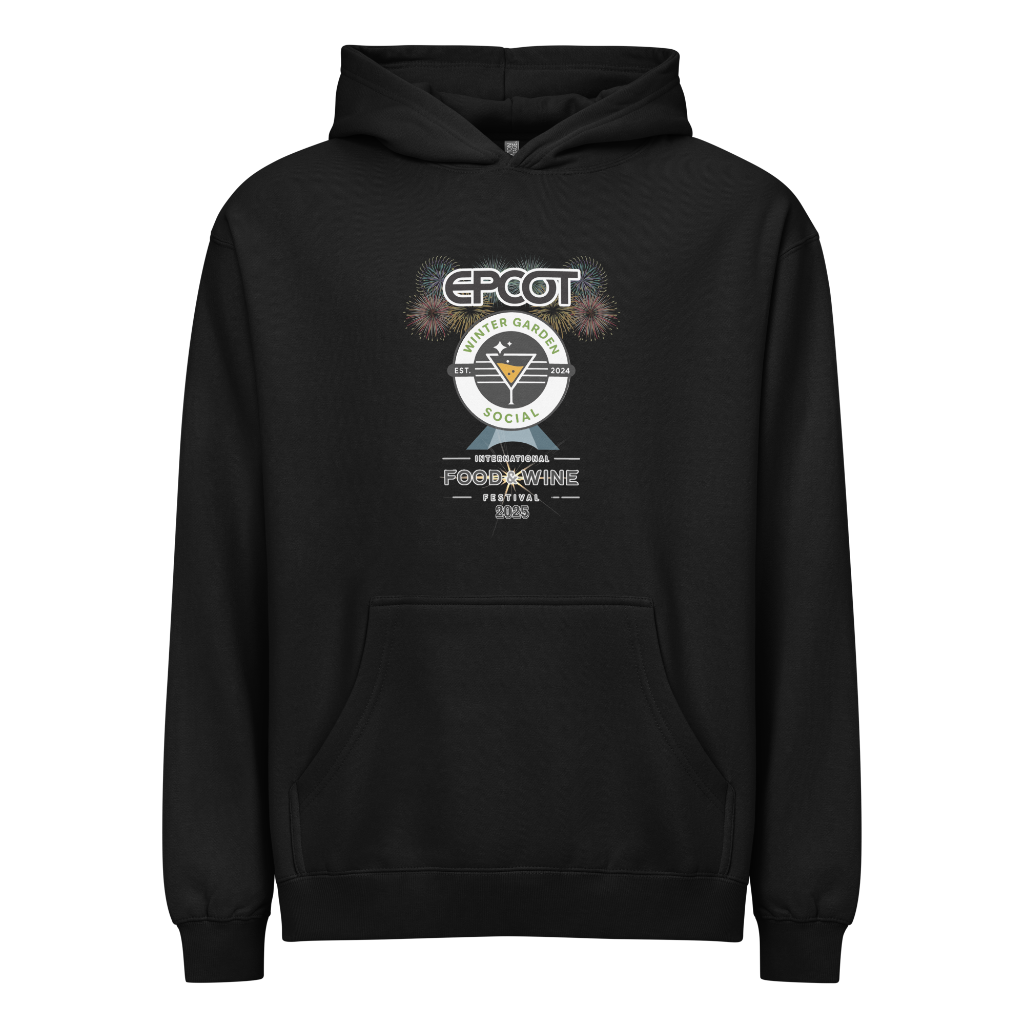Food & Wine 2025 (Black) - Men’s box hoodie