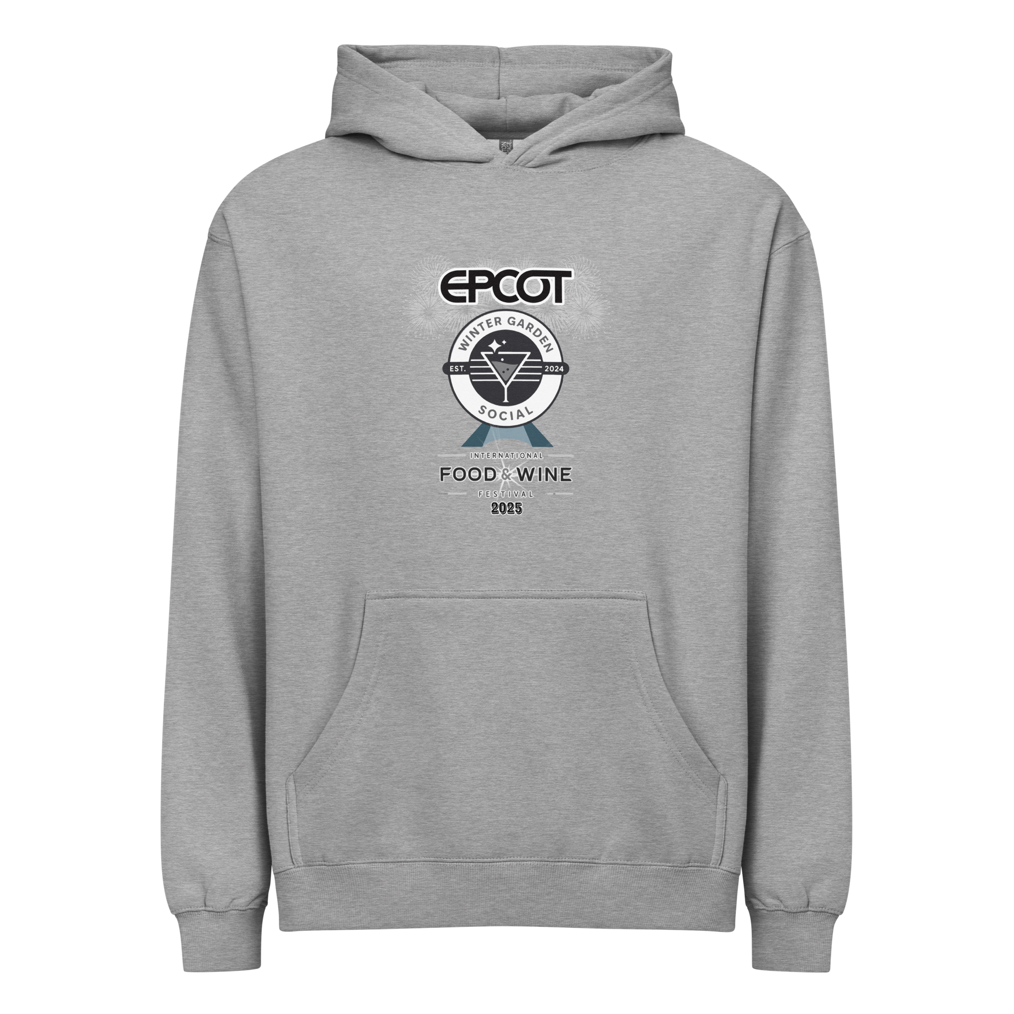 Food & Wine 2025 (B&W) - Men’s box hoodie