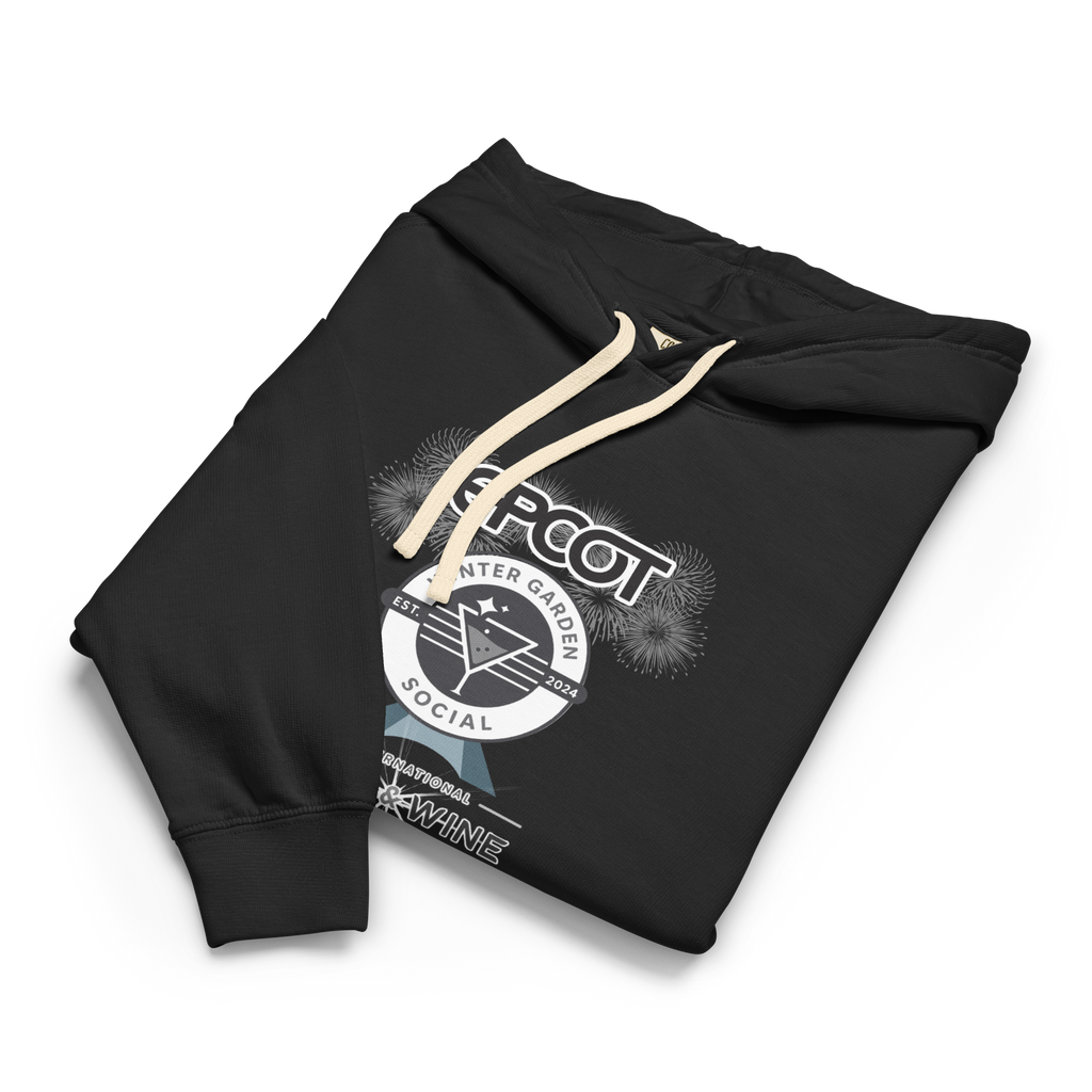 Food & Wine 2025 (B&W) - Unisex garment-dyed lightweight hoodie