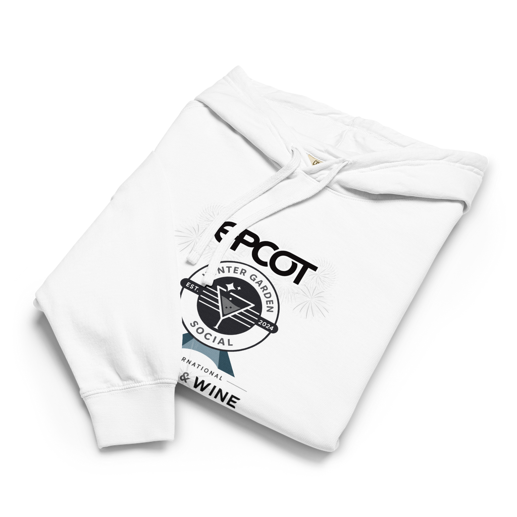 Food & Wine 2025 (B&W) - Unisex garment-dyed lightweight hoodie