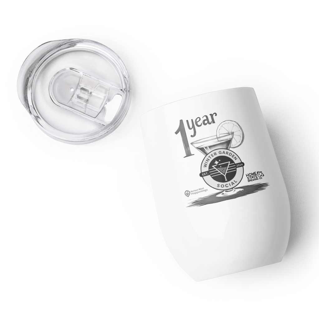 Food & Wine - Wine tumbler (B&W)