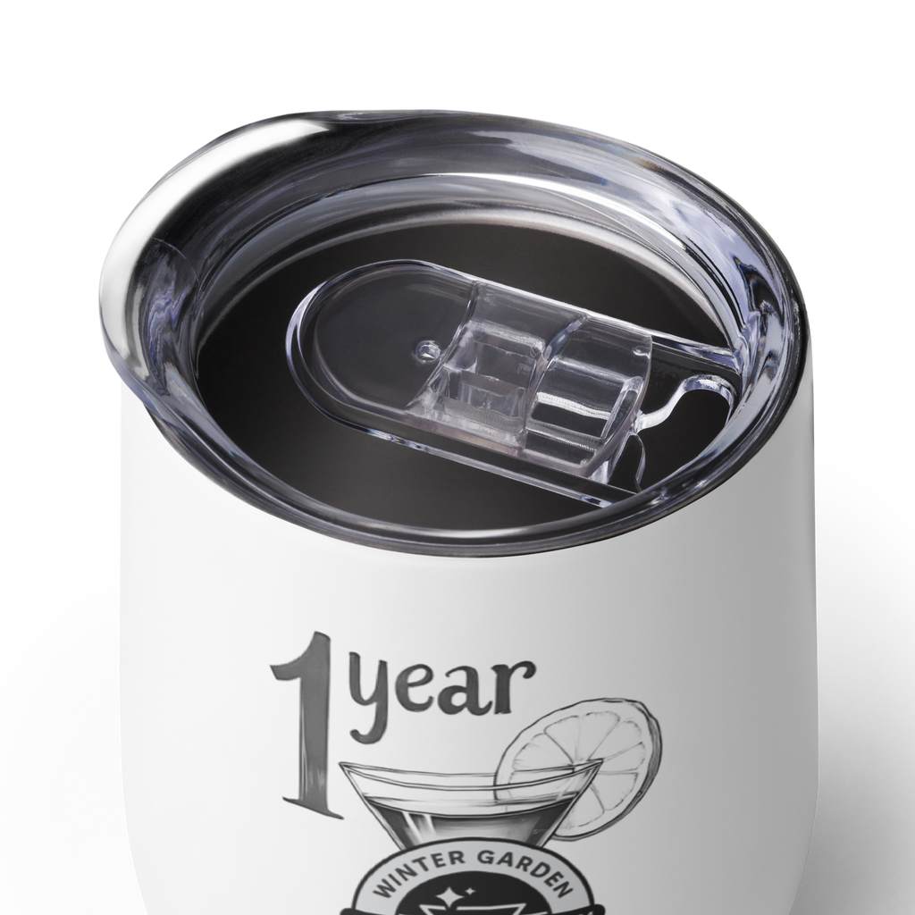 Food & Wine - Wine tumbler (B&W)